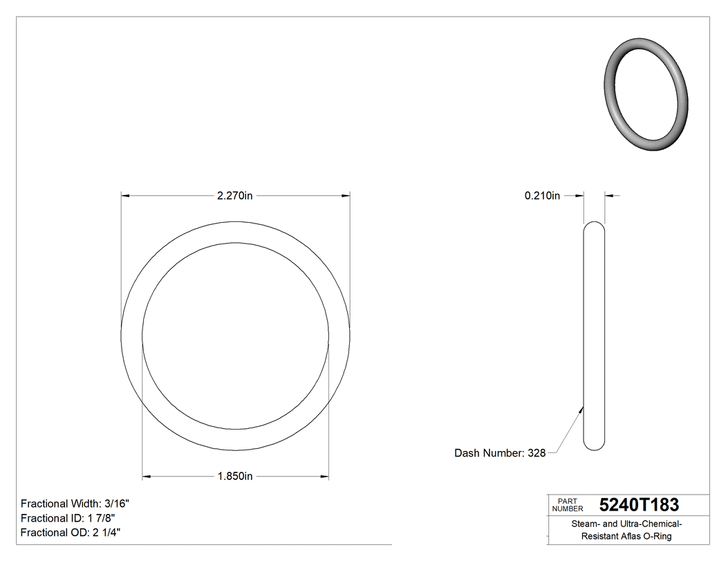 Technical drawing - 5240T183